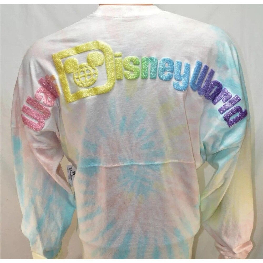 Walt Disney World Spirit Jersey Tie-Dye Long Sleeve Shirt XXL Cotton Candy